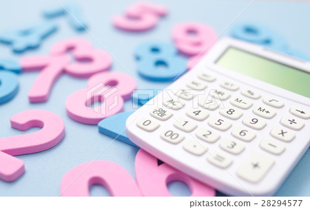 Calculator and numbers 28294577