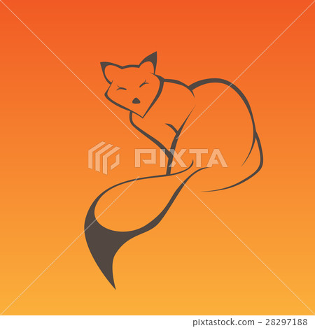 Fox sign in curve lines Fox sign in curve lines 28297188