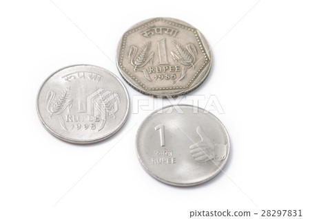 Indian coin 1 rupee Indian coin 1 rupee 28297831