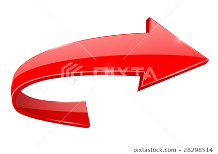 Red RIGHT arrow. Web icon 28298514