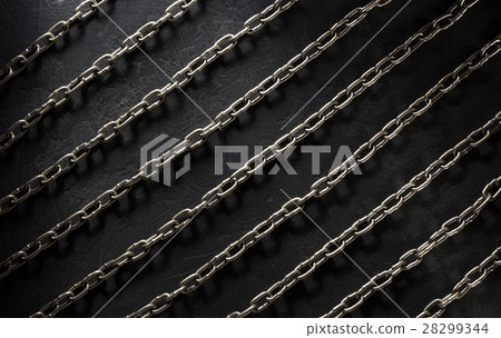 metal chain on black metal chain on black 28299344