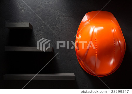 construction helmet on black construction helmet on black 28299347