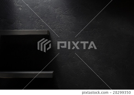 wooden shelf on black wooden shelf on black 28299350
