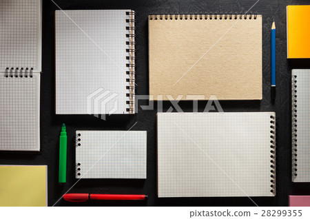 school supplies and notebook 28299355