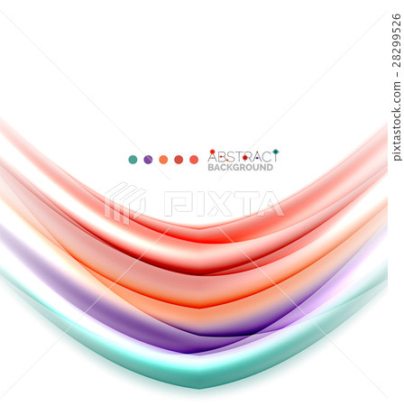 Multicolored lines on white, motion concept Multicolored lines on white, motion concept 28299526