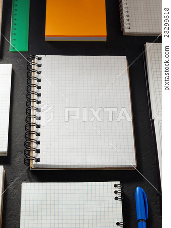 school supplies and notebook 28299818