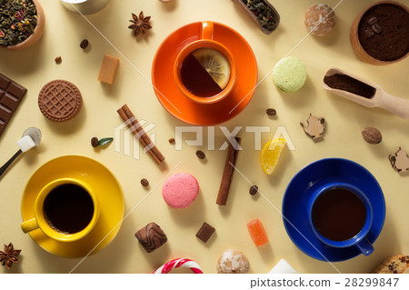cup of coffee, tea and cacao 28299847