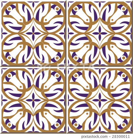 Ceramic tile pattern of cross round flower Ceramic tile pattern of cross round flower 28300011