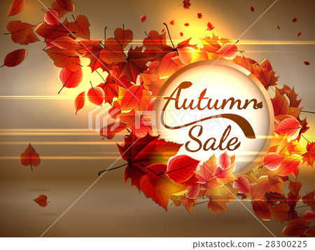 Autumn Sale background with copyspace. plus EPS10 Autumn Sale background with copyspace. plus EPS10 28300225
