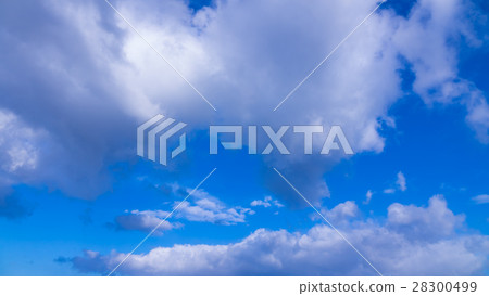 Sky and clouds in February (16: 9) 28300499