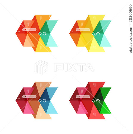 Vector blank infographic arrow templates 28300690