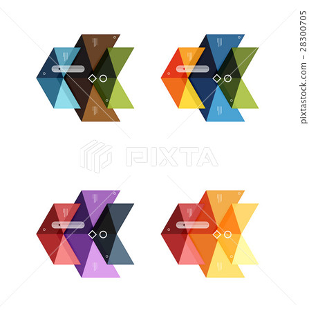 Vector blank infographic arrow templates - Stock Illustration [28300705 ...