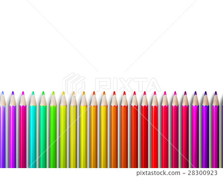Colorful pencil crayons on white. plus EPS10 Colorful pencil crayons on white. plus EPS10 28300923