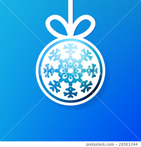 Christmas applique snowflak background. + EPS8 - Stock Illustration ...