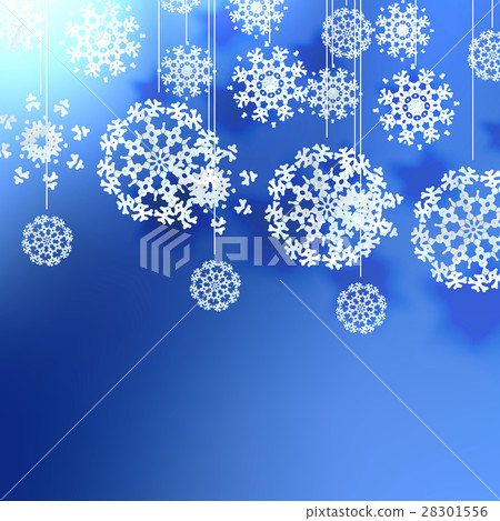 Elegant Christmas background with snowflakes. 28301556