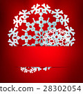 Red Christmas design with space for text. 28302054