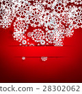 Christmas background with snowflakes. 28302062