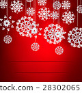 Christmas red background with snowflakes pattern. 28302065