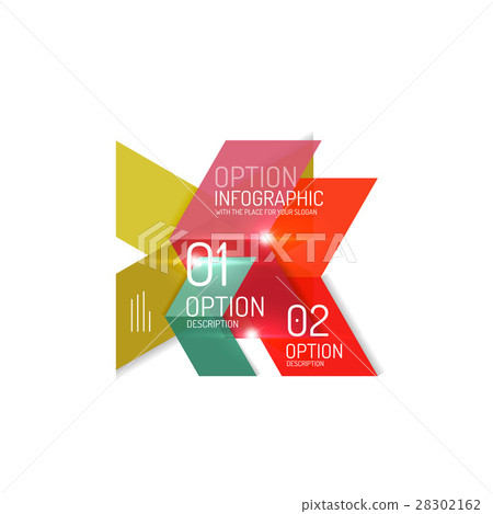 Vector geometric infographic template Vector geometric infographic template 28302162