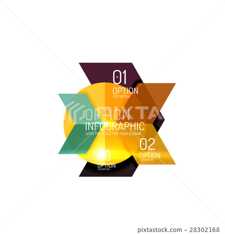 Vector geometric infographic template Vector geometric infographic template 28302168