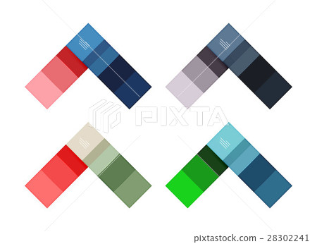 Abstract geometric line infographic templates 28302241