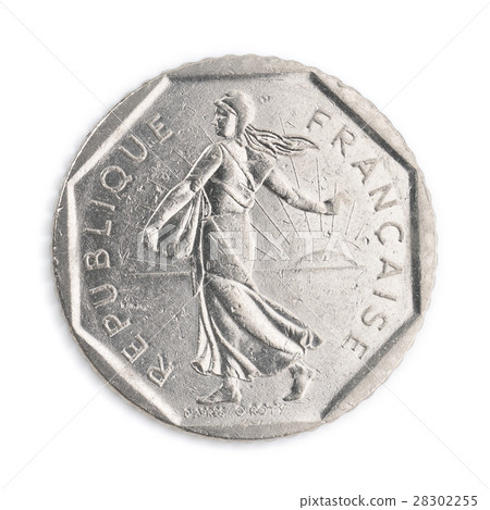 French currency 2 Franc coins 28302255