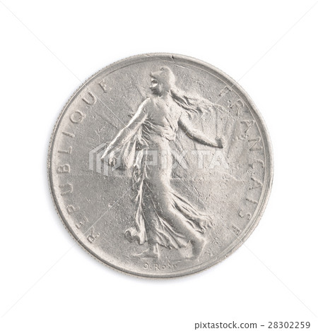 法國貨幣1法郎硬幣 28302259