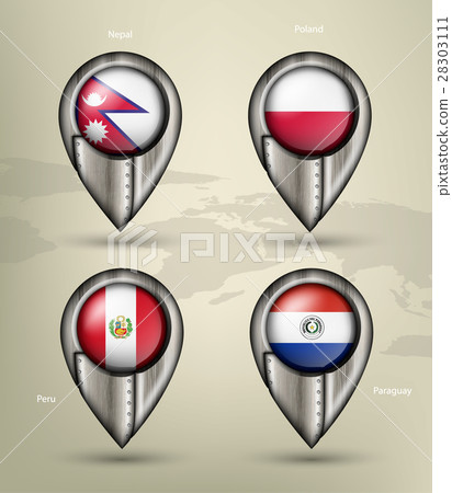 metal map marker steel country metal map marker steel country 28303111