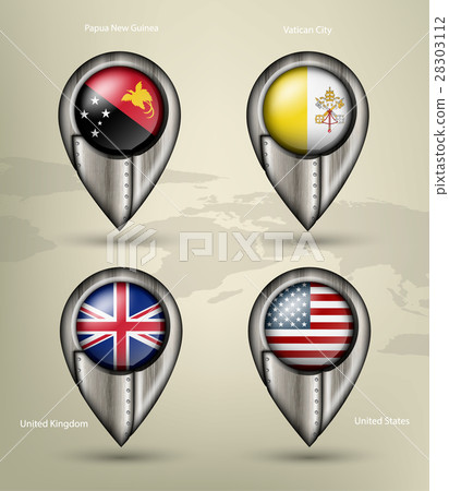 metal map marker steel country metal map marker steel country 28303112