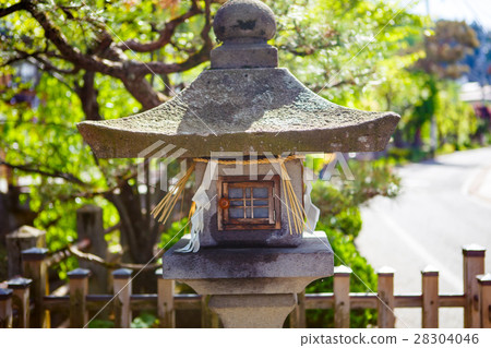 traditional temple lantern in Takayama Japan 28304046