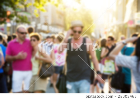 blurred people activity in Marienplatz Munich blurred people activity in Marienplatz Munich 28305463