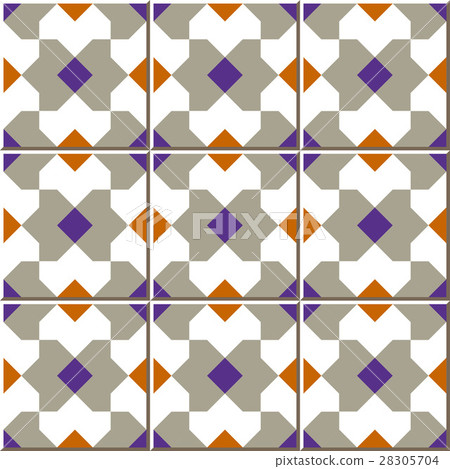 Ceramic tile pattern square geometry kaleidoscope 28305704