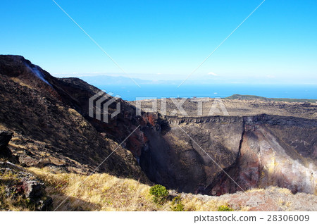 Mt. Miharayama峰頂中央火孔 28306009