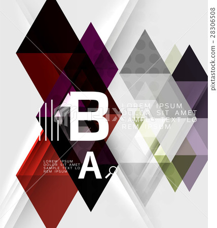 Triangle geometric infographic banner 28306508