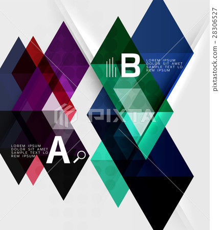 Triangle geometric infographic banner Triangle geometric infographic banner 28306527