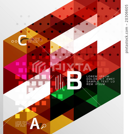 Vector triangle banner 28306605