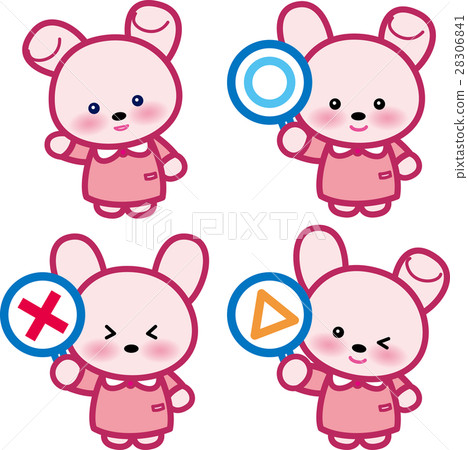 Rabbit 〇×△ Animal cute animal 28306841