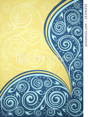 Abstract vintage floral vector background. Abstract vintage floral vector background. 28306858