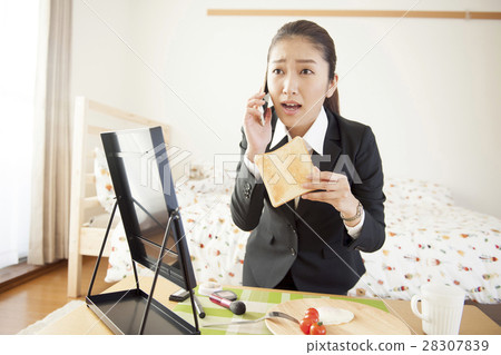 生活方式OL的繁忙的早晨 28307839