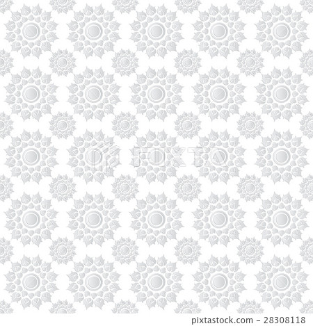 Line Thai traditional art pattern background - Stock Illustration  [28308118] - PIXTA