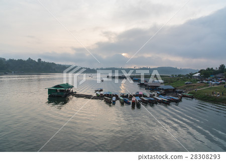 Landscape view of Sagklaburi, Thailand Landscape view of Sagklaburi, Thailand 28308293