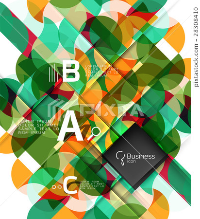 Vector abstract geometric composition - Stock Illustration [28308410 ...