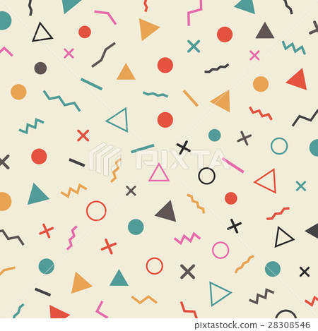 retro hipster pattern 28308546