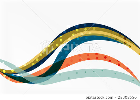 Abstract wavy lines with transparent dots Abstract wavy lines with transparent dots 28308550