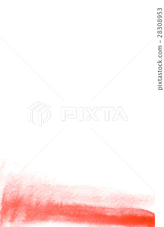 Card with pale red watercolor painting for design. 28308953