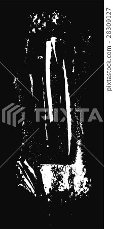 Grunge texture. White brush on black. Vector  28309127