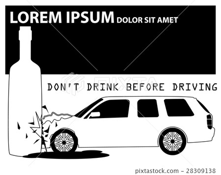 silhouette of a wagon driver crash 28309138