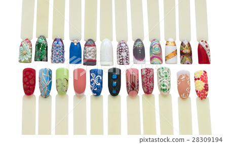 Nail art handmade samples 28309194
