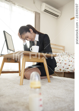 生活方式養育OL的繁忙的早晨 28309397