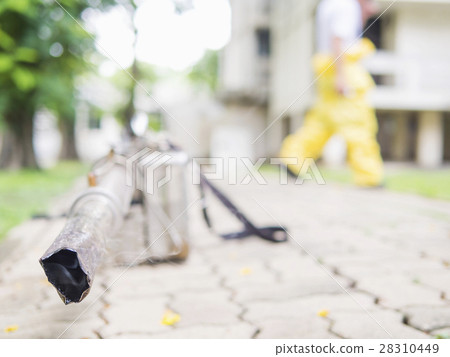 Thermal fog machine with its user background 28310449